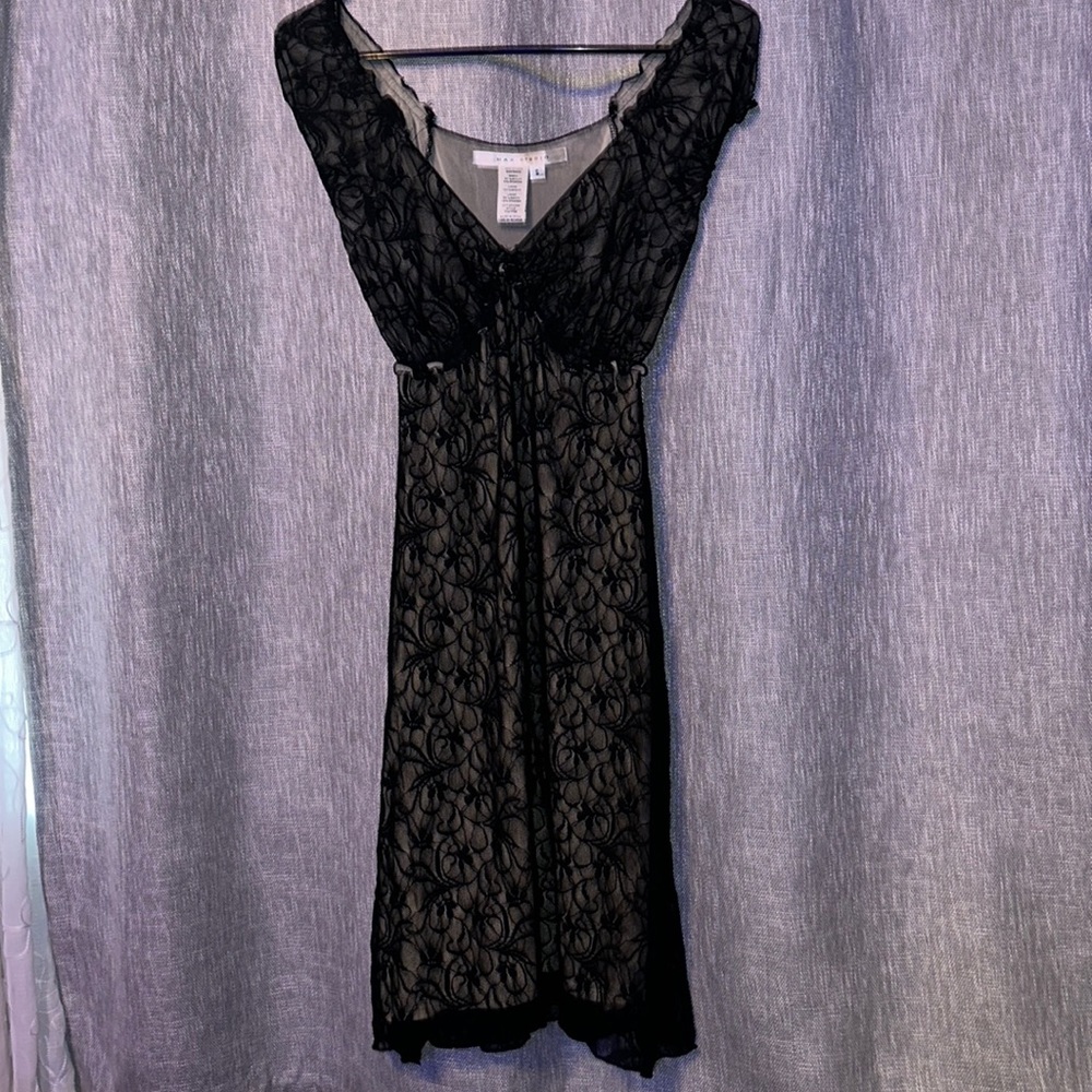 Max Studio Size Small Black Lace Dress